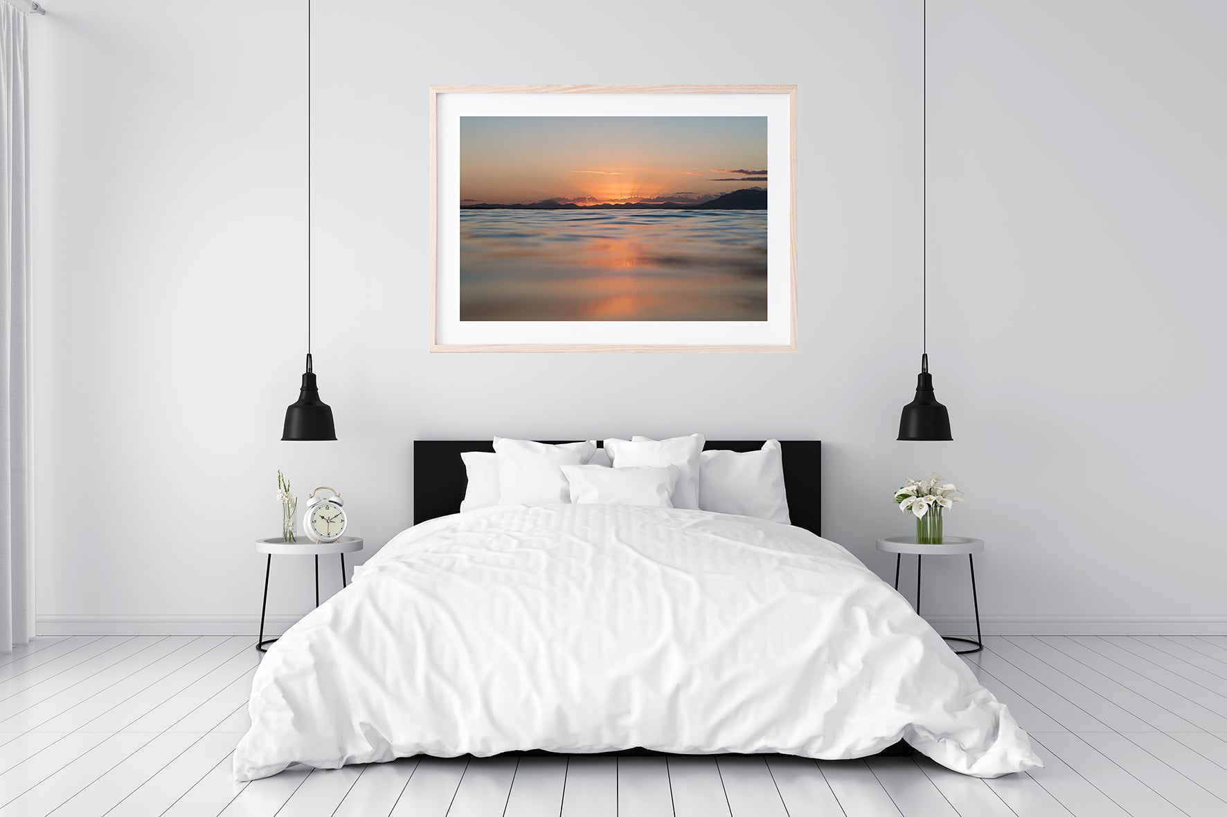 SUNSET OVER THE OCEAN