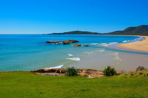 MAIN BEACH FROM THE HEADLAND